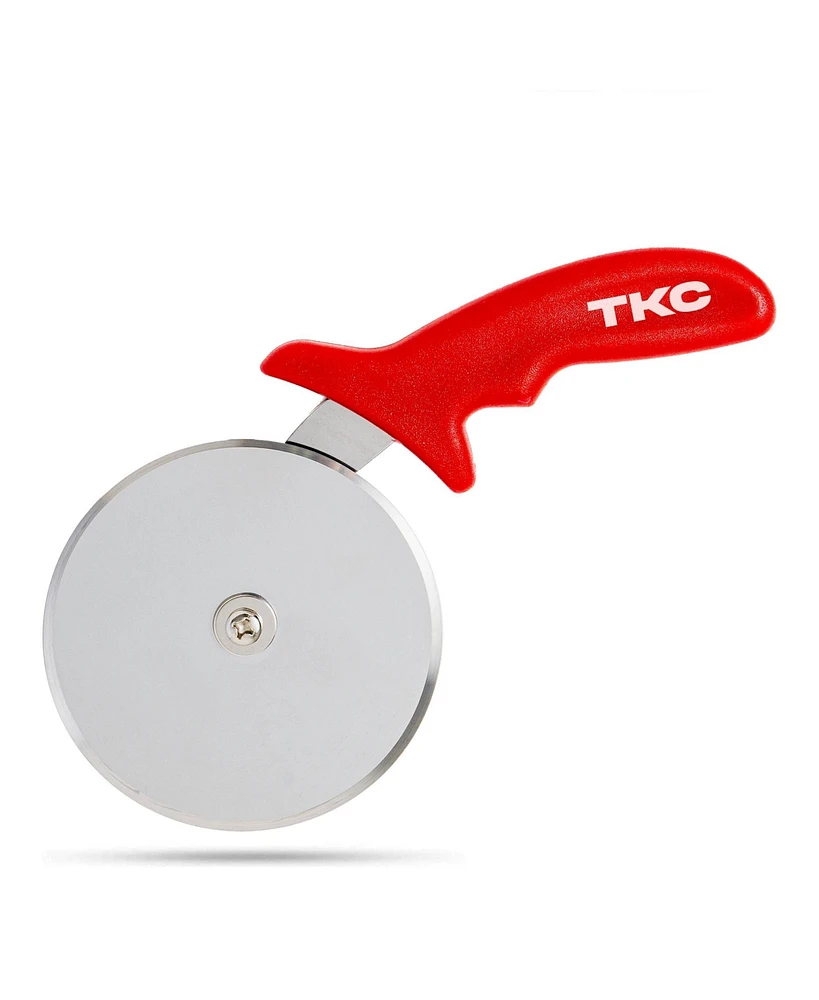 The Kitchen Chef Tkc Kitchen Premium Pizza Cutter - Durable Stainless Steel Pizza Cutter Wheel - Easy-to-Clean, Easy-to-Use Pizza Slicer