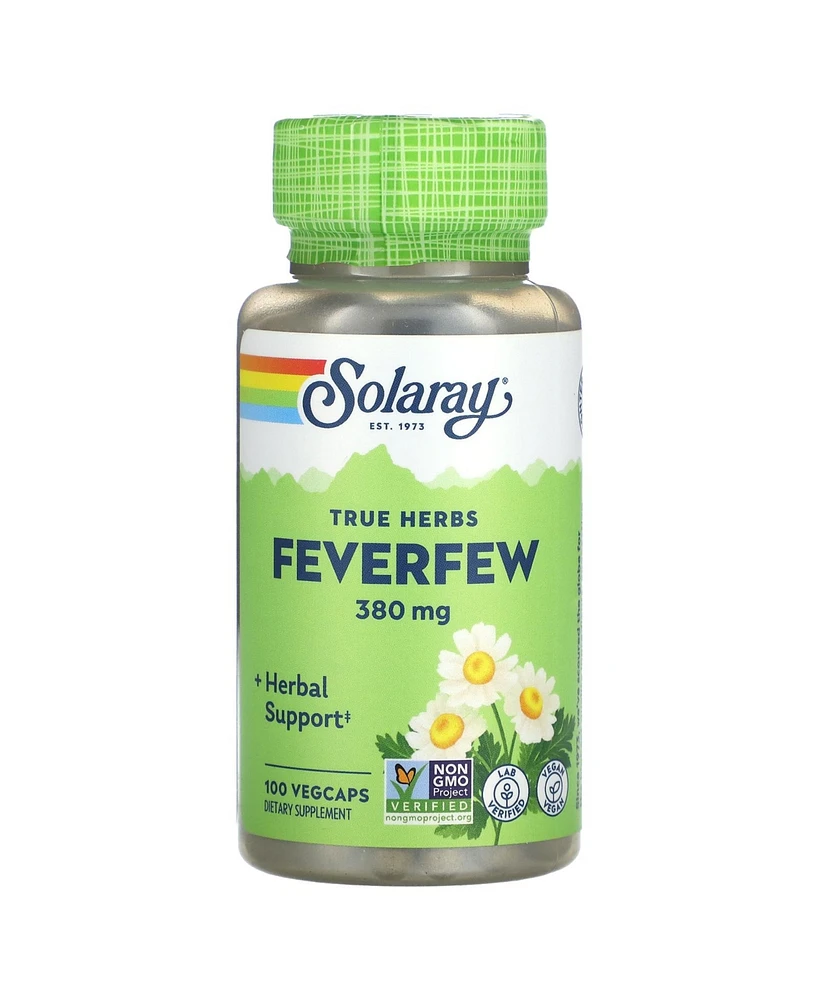 Solaray True Herbs Feverfew 380 mg