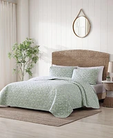 Closeout! Tommy Bahama Home Pineapple Bloom Reversible Piece Quilt Set