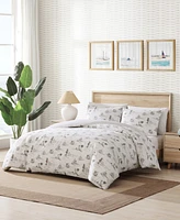 Closeout! Tommy Bahama Home Beach Club Reversible 3 Piece Duvet Cover Set
