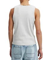 Cotton On Men's Graphic Rib Tank