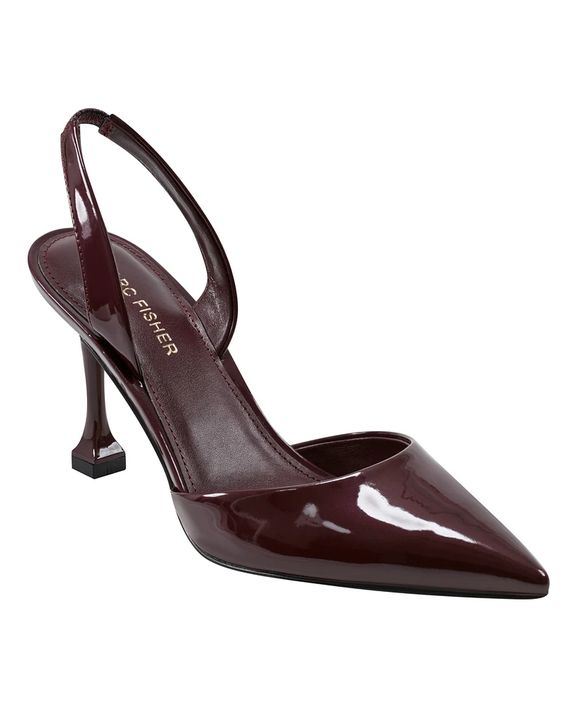 Marc Fisher Women's Hadya Pointy Toe Stiletto Slingback Pumps