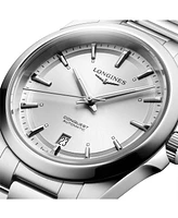 Longines Men's Swiss Automatic Conquest Stainless Steel Bracelet Watch 38mm