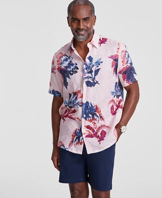 Club Room Men's Harrison Linen Floral Shirt, Created for Macy's