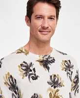 Club Room Men's Harrison Regular-Fit Floral Cashmere Sweater, Created for Macy's