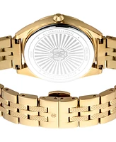 Roberto Cavalli Women's Quartz Gold-tone Stainless Steel Watch 34mm