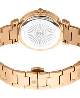 Roberto Cavalli Women's Quartz Rose-Gold Stainless Steel Watch 34mm