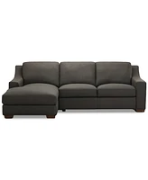 Kovner 2-Pc. Leather Sectional Chaise and Sofa Set, Created for Macy's