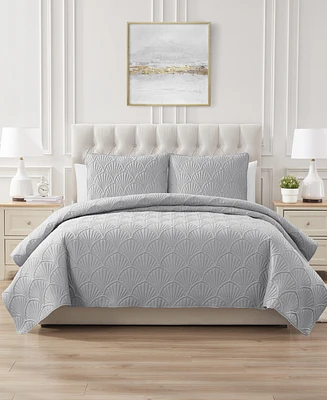 Vcny Home Seashell 3-Piece Quilt Set, King