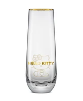 JoyJolt Hello Kitty Stay Gold Stemless Flutes, Set of 4