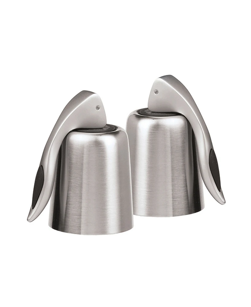 Oggi Set of 2, Stainless Steel Bottle Stopper