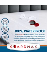 Guardmax Waterproof Fitted Sheet - Mini Crib Size - White