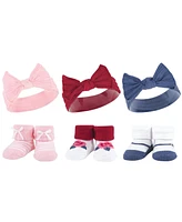 Hudson Baby Baby Girls Headband and Socks Giftset, Blue