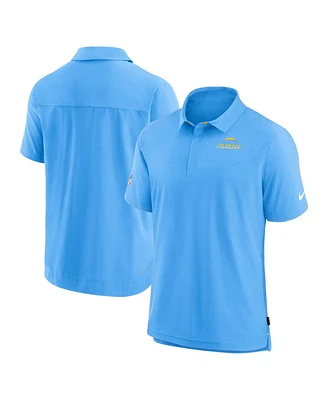 Nike Men's Powder Blue Los Angeles Chargers Sideline Lockup Performance Polo