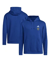 Adidas Men's Blue Boca Juniors Crest Pullover Hoodie