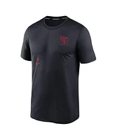 Nike Men's Navy Cleveland Guardians Authentic Collection Early Work Tri-Blend Performance T-Shirt