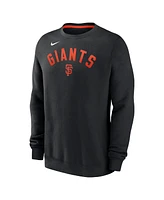 Nike Men's Black San Francisco Giants Classic Fleece Performance Pullover Sweatshirt