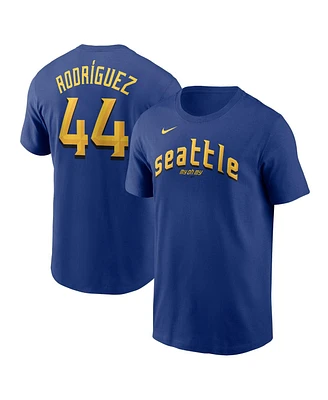 Nike Men's Julio Rodriguez Royal Seattle Mariners City Connect Fuse Name Number T-Shirt