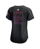 Nike Women's Francisco Lindor Black New York Mets Alternate Limited Player Jersey