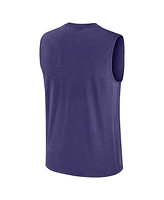 Nike Men's Purple Clemson Tigers Primetime Legend Lock Up Performance Muscle Tank Top