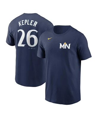 Nike Men's Max Kepler Navy Minnesota Twins 2024 City Connect Fuse Name Number T-Shirt