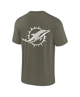 Fanatics Men's and Women's Olive Miami Dolphins Elements Super Soft Short Sleeve T-Shirt