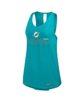 Nike Women's Aqua Miami Dolphins Performance Tank Top