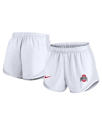 Nike Women's White Ohio State Buckeyes Primetime Tempo Performance Shorts