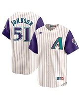 Nike Men's Randy Johnson Cream Arizona Diamondbacks Throwback Cooperstown Collection Limited Jersey