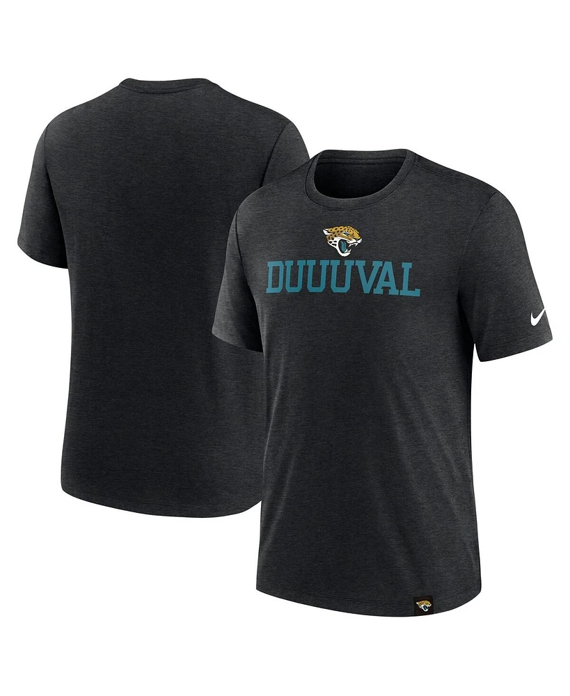 Nike Men's Heather Black Jacksonville Jaguars Blitz Tri-Blend T-Shirt