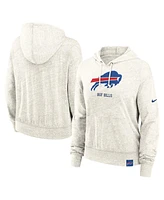 Nike Women's Cream Buffalo Bills Gym vintage-like Logo Pullover Hoodie