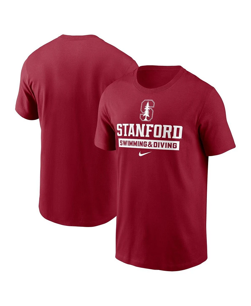 Nike Men's Cardinal Stanford Swimming Diving T-Shirt