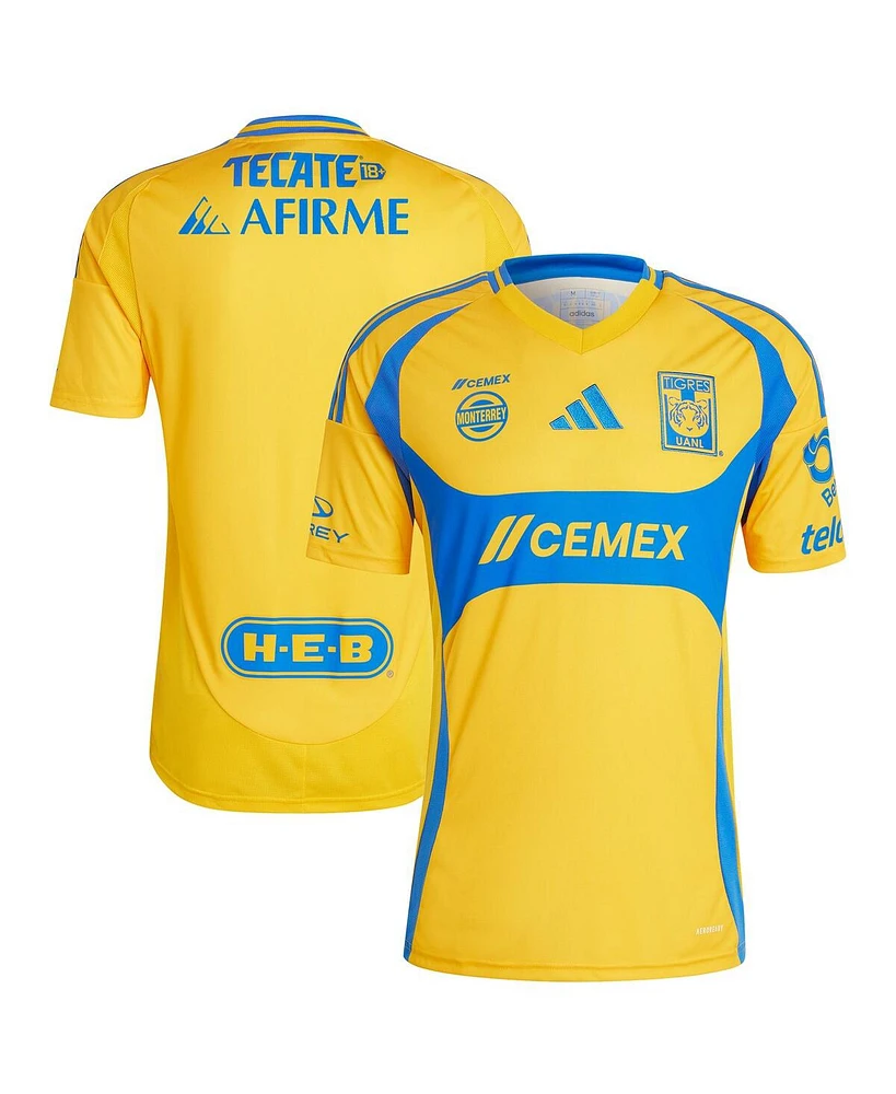 Adidas Men's Gold Tigres Uanl 2024/25 Home Replica Jersey