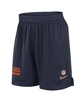 Nike Men's Navy Chicago Bears 2024 Sideline Performance Mesh Shorts