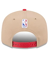 New Era Men's Tan/Red Atlanta Hawks 2024 Nba Draft 9FIFTY Snapback Hat