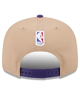 New Era Men's Tan/Purple Los Angeles Lakers 2024 Nba Draft 9FIFTY Snapback Hat