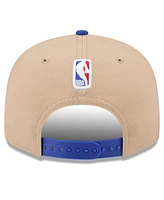 New Era Men's Tan/Blue Detroit Pistons 2024 Nba Draft 9FIFTY Snapback Hat