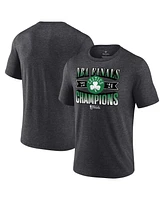 Fanatics Men's Heather Charcoal Boston Celtics 2024 Nba Finals Champions Full Court Pressure Retro Tri-Blend T-Shirt