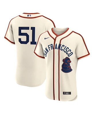 Nike Men's Jung Hoo Lee Cream San Francisco Giants 2024 Rickwood Classic Authentic Player Jersey