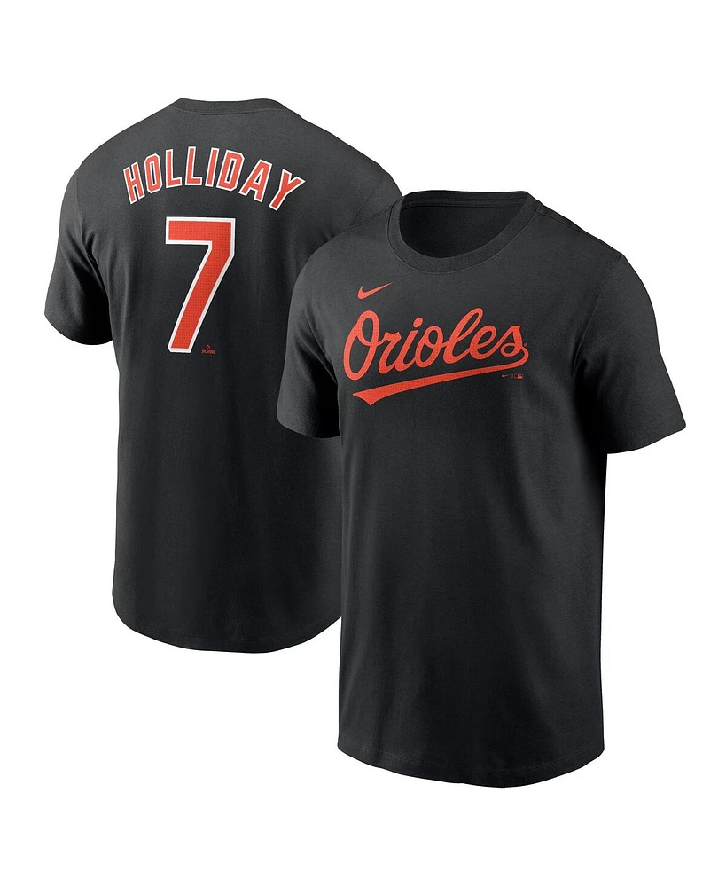 Nike Big Boys and Girls Jackson Holliday Black Baltimore Orioles Fuse Name Number T-Shirt