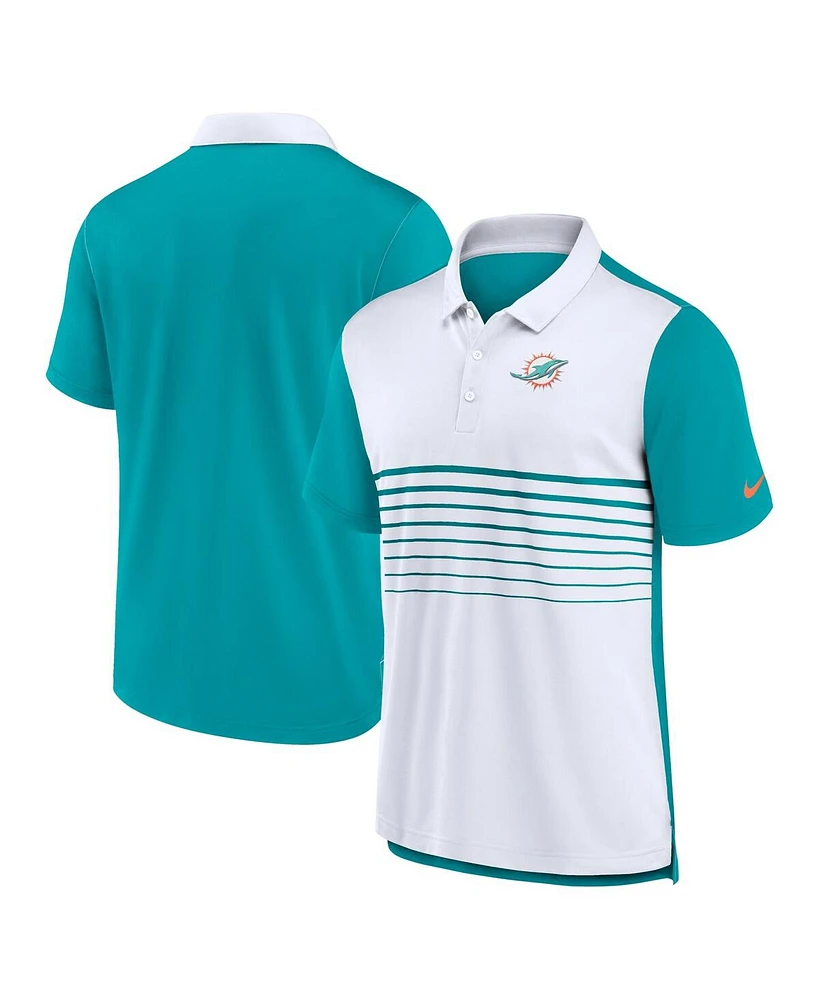 Nike Men's Aqua/White Miami Dolphins Fashion Performance Polo