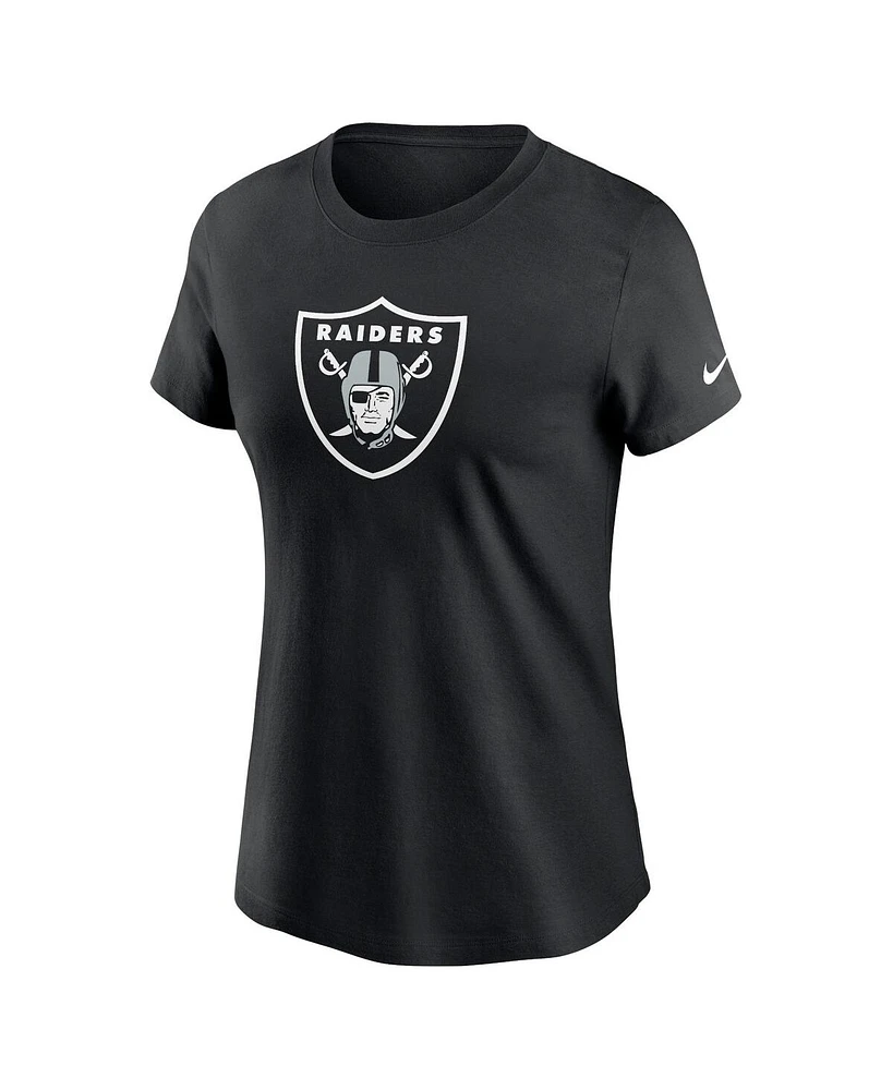 Nike Women's Black Las Vegas Raiders Primary Logo T-Shirt