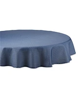 Design Imports Tonal Lattice Print Outdoor Round Tablecloth, 60 Inches