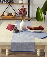 Design Imports Chambray Fine Ribbed Placemat 6 Piece