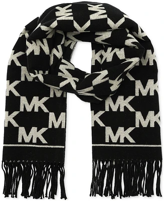 Michael Kors Women's Metallic Logo Wrap Scarf