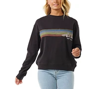 Rip Curl Juniors' Hoffman Relaxed Crewneck Fleece Sweatshirt