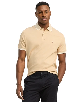 Tommy Hilfiger Men's Regular-Fit Two-Tone Interlock Polo Shirt