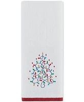 Holiday Lane Tree Light Embroidered 2-Pc. Hand Towel Set, Created for Macy's