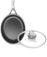 Livwell DiamondClad 12" Hybrid Nonstick Stainless Steel Frypan with Lid