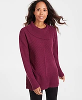 Style & Co Women's Envelope-Neck Tunic Sweater, Created for Macy's